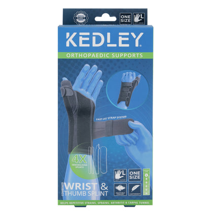 Kedley Advanced Wrist & Thumb Splint (Left Hand)
